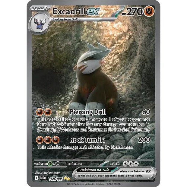 Excadrill ex 168/086 - Black Bolt [PSA 10]