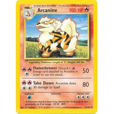 Arcanine 23/102 - Base Set