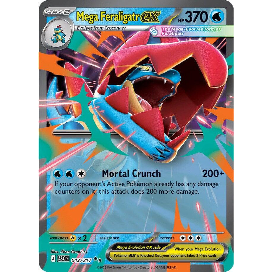 Mega Feraligatr ex 043/217 - Ascended Heroes