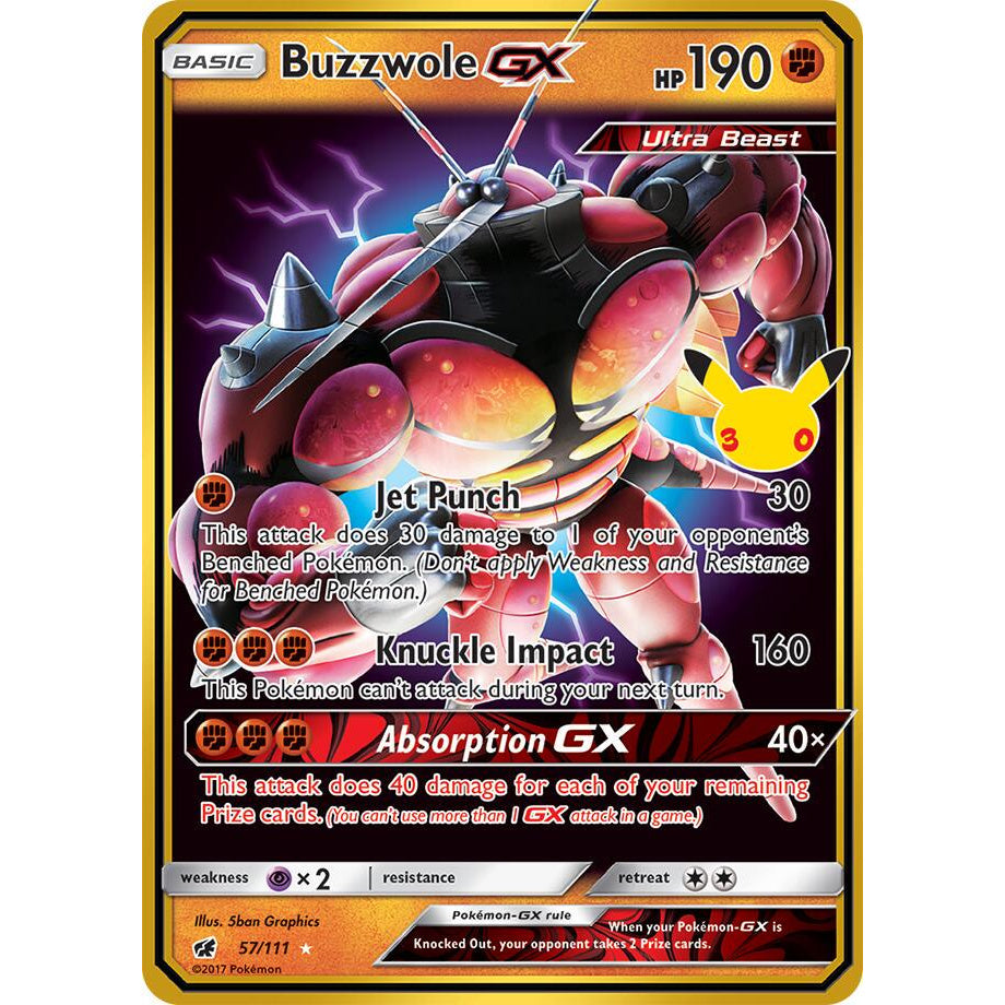 Buzzwole GX 57/111 - 30th Celebration (Classic Collection)