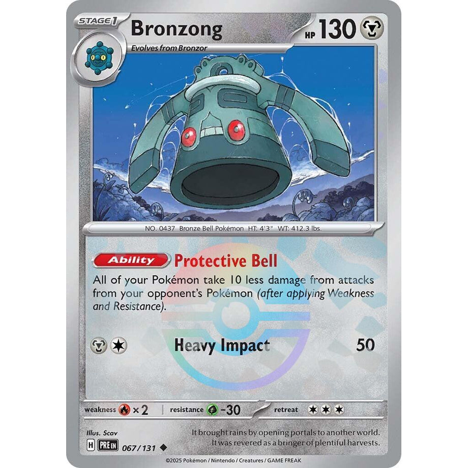 Bronzong 067/131 [Pokeball Reverse Holo] - Prismatic Evolutions