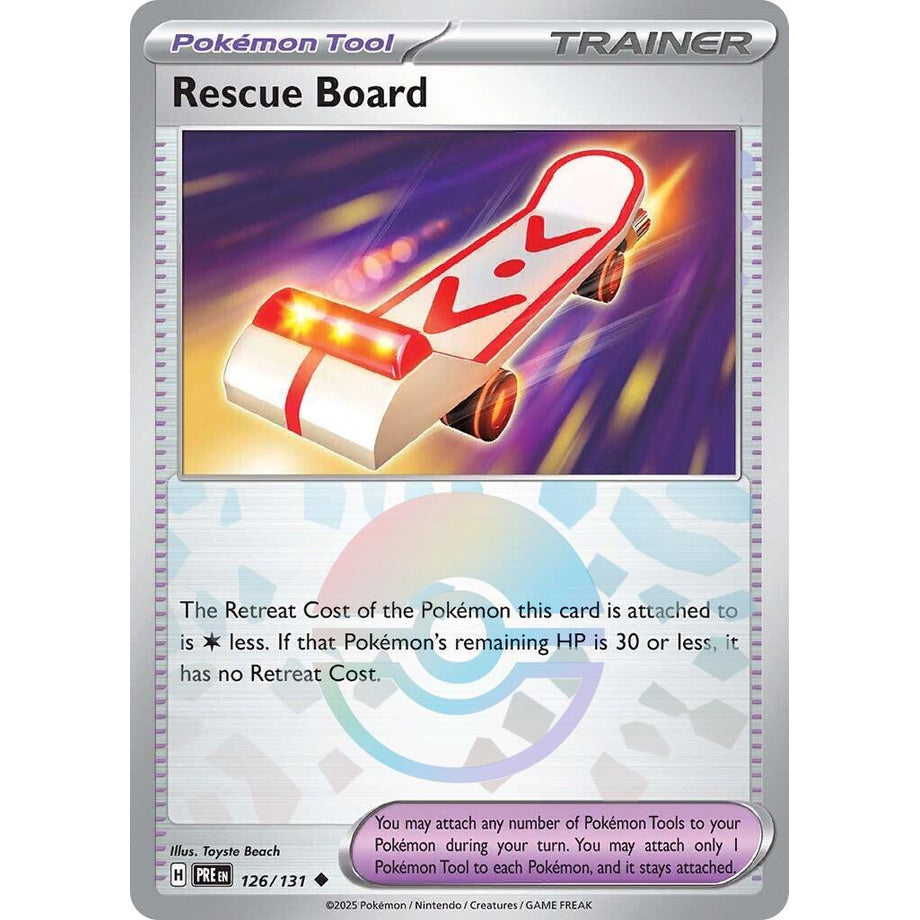 Rescue Board 126/131 [Pokeball Reverse Holo] - Prismatic Evolutions