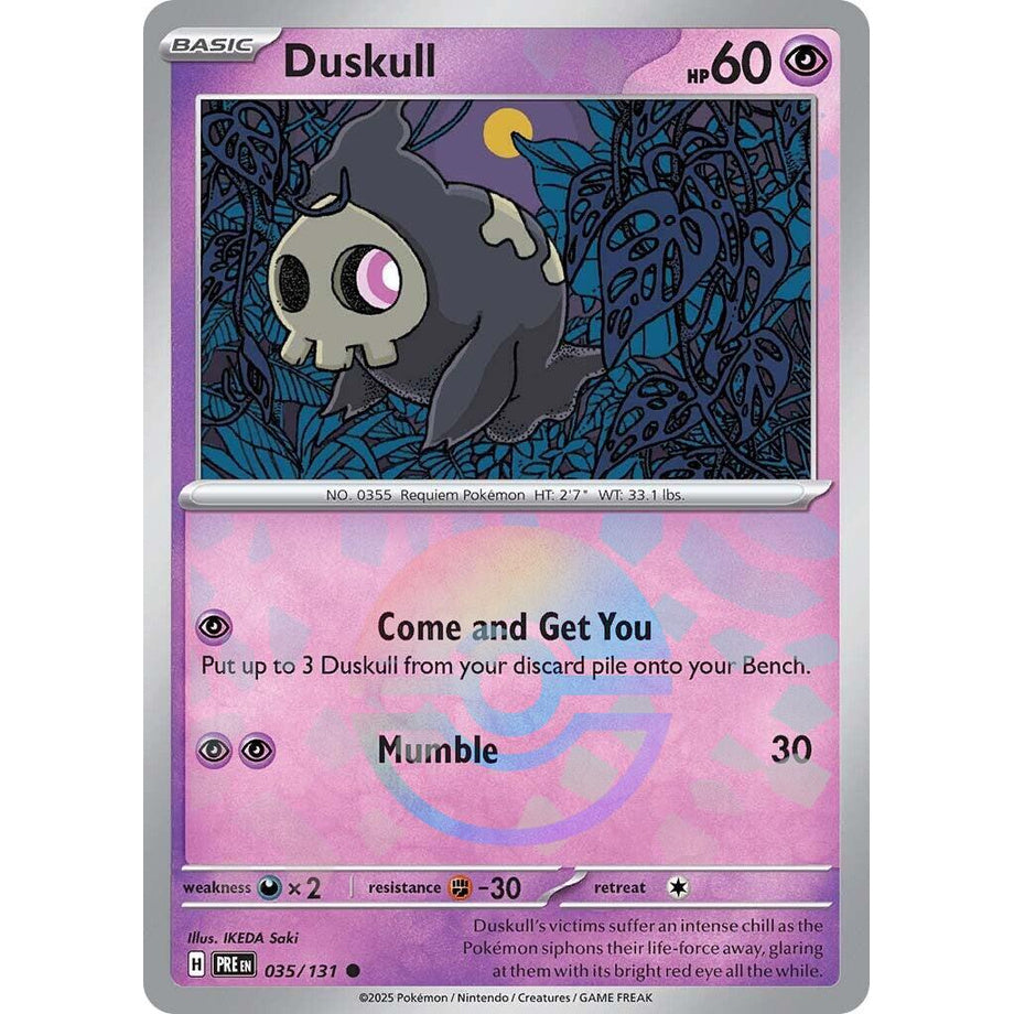 Duskull 035/131 [Pokeball Reverse Holo] - Prismatic Evolutions