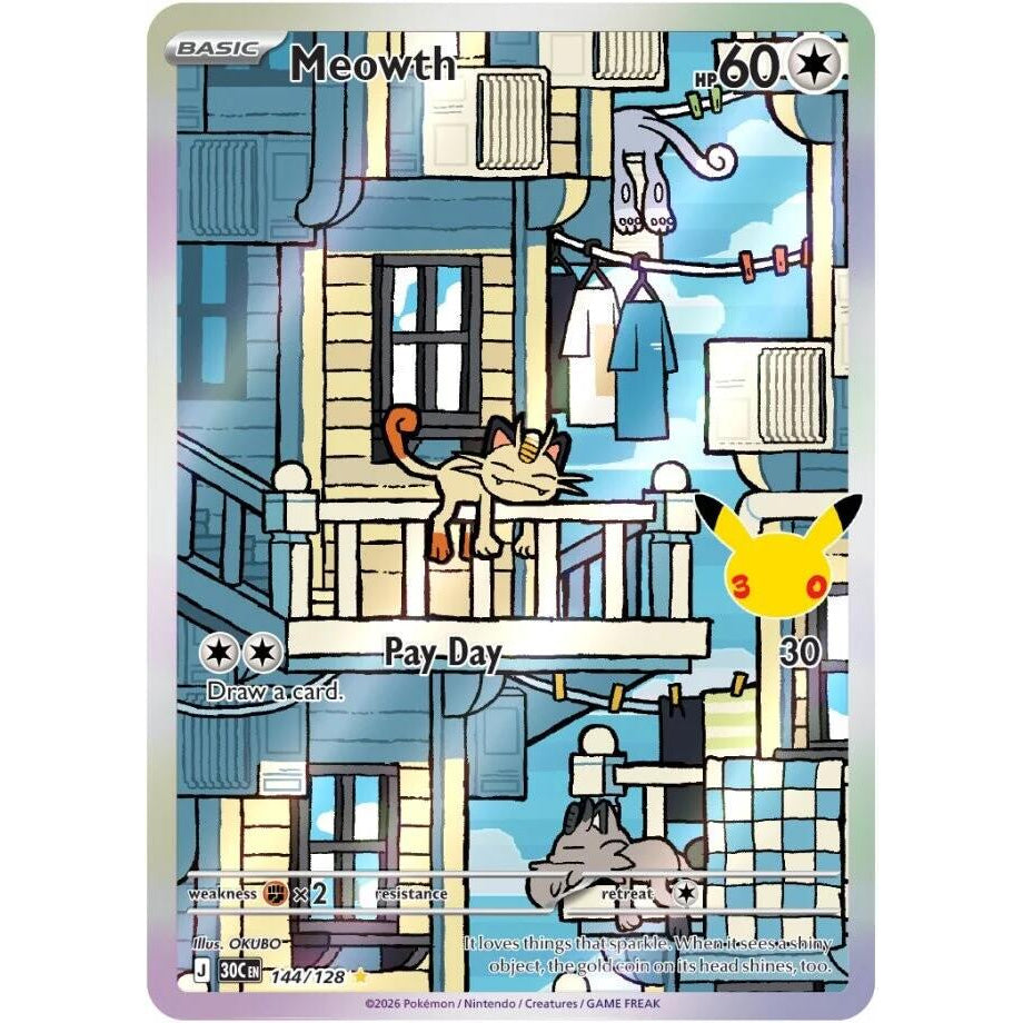Meowth 144/128 - 30th Celebration