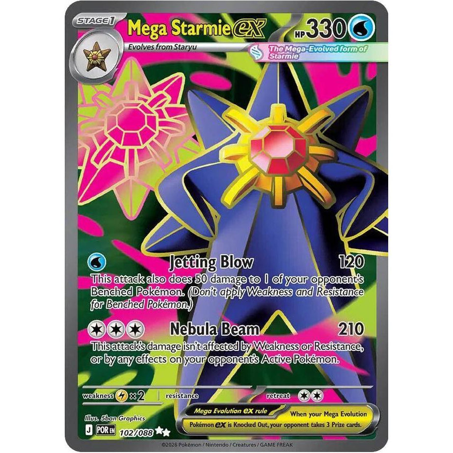 Mega Starmie ex 102/088 - Perfect Order