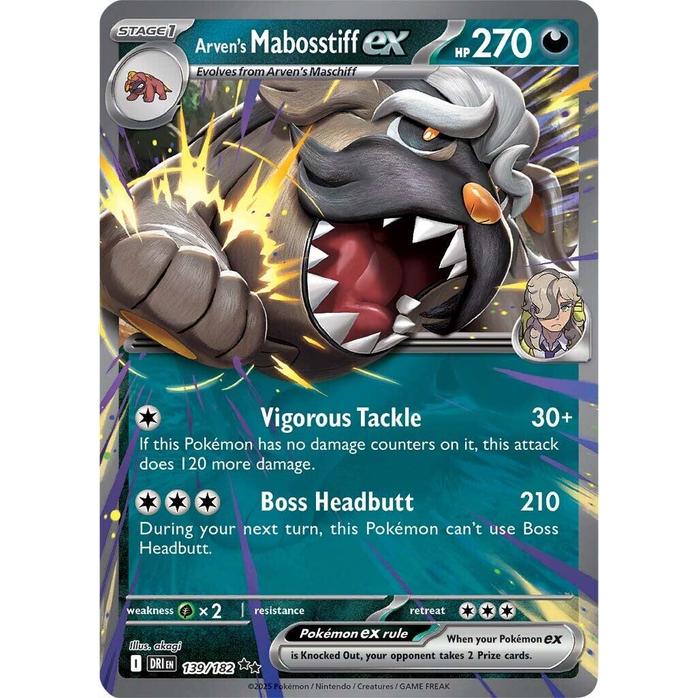 Arven's Mabosstiff ex 139/182 - Destined Rivals