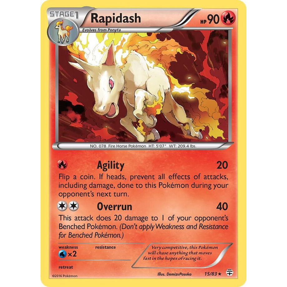 Rapidash 15/83 [Reverse Holo] - Generations