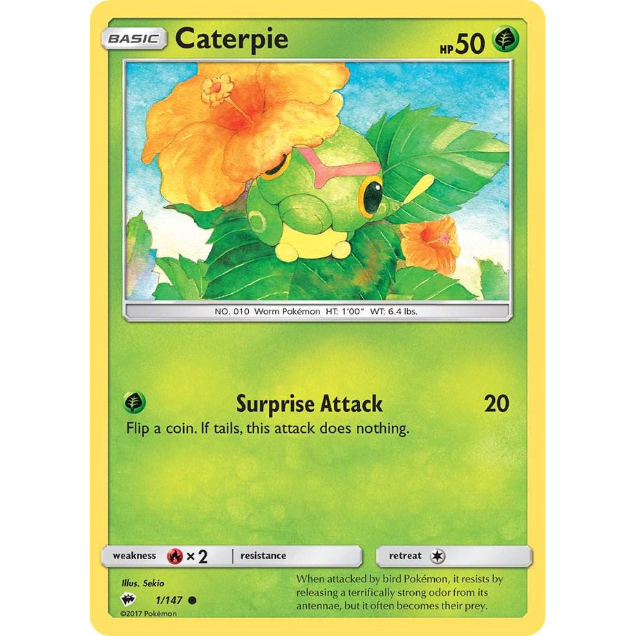 Caterpie 1/147 - Burning Shadows