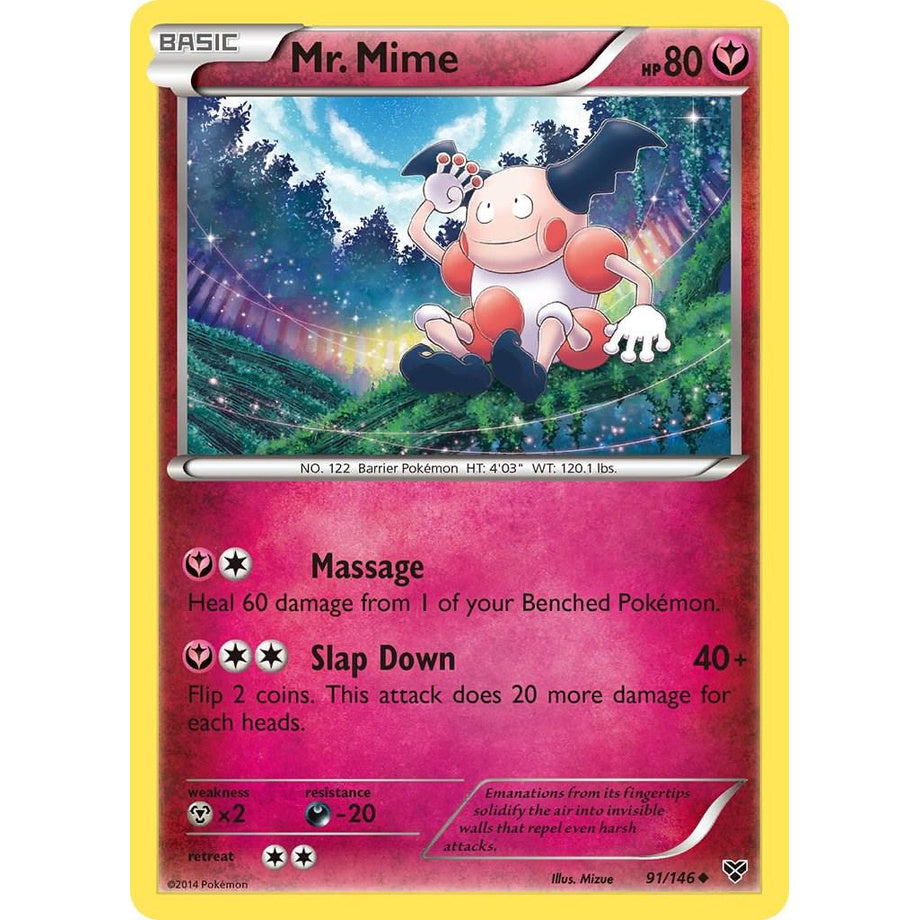 Mr. Mime 91/146 [Reverse Holo] - XY