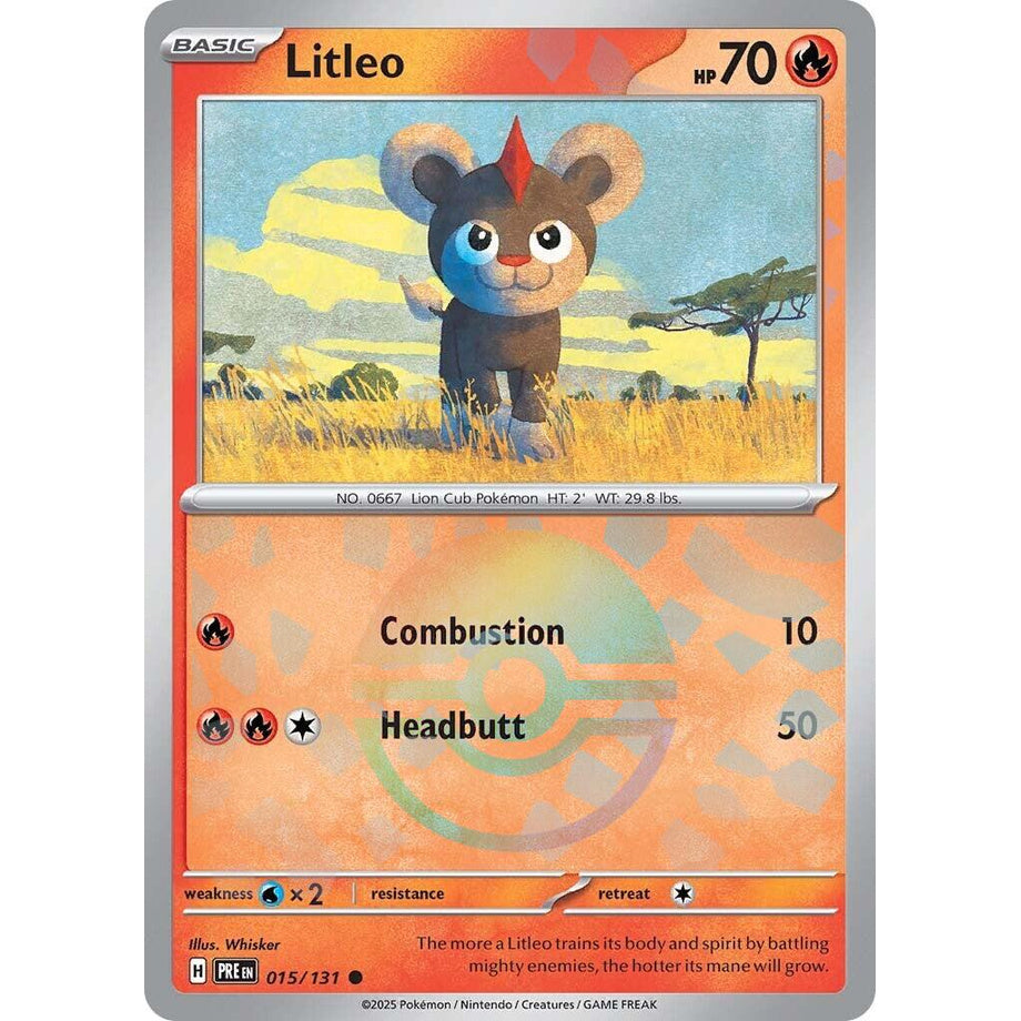Litleo015/131 [Pokeball Reverse Holo] - Prismatic Evolutions