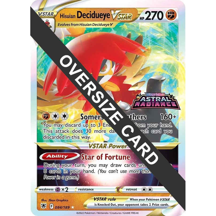 Hisuian Decidueye VSTAR 084/189 - Sword & Shield Promo [Jumbo]