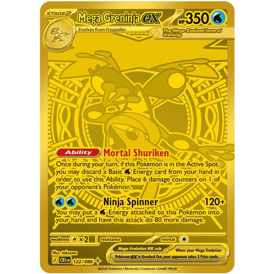 Mega Greninja ex 122/086 - Chaos Rising