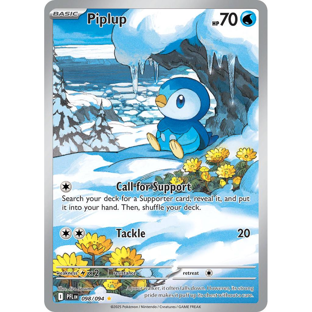 Piplup Illustration Rare 98/094 - Phantasmal Flames