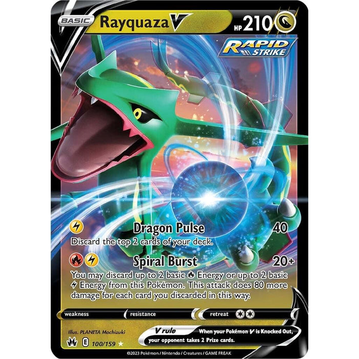 Rayquaza V 100/159 - Crown Zentih