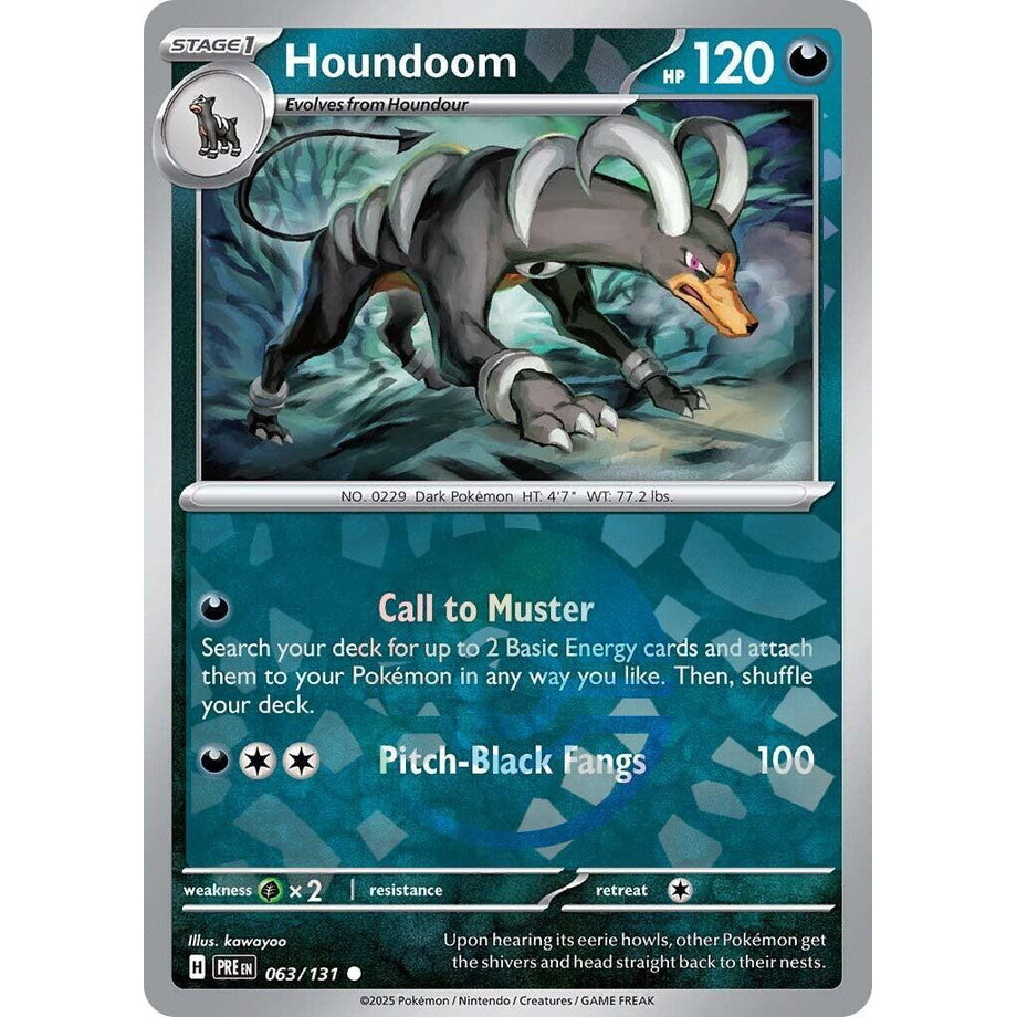 Houndoom 063/131 [Pokeball Reverse Holo] - Prismatic Evolutions