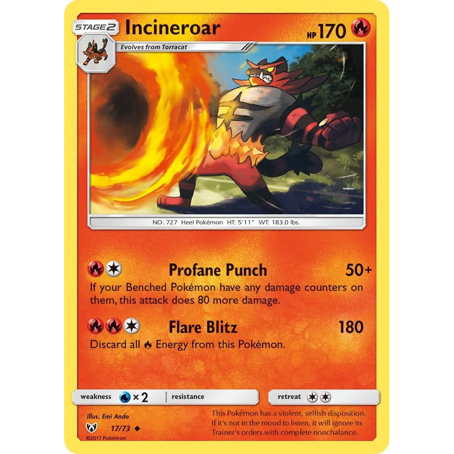 Incineroar 17/73 - Shining Legends