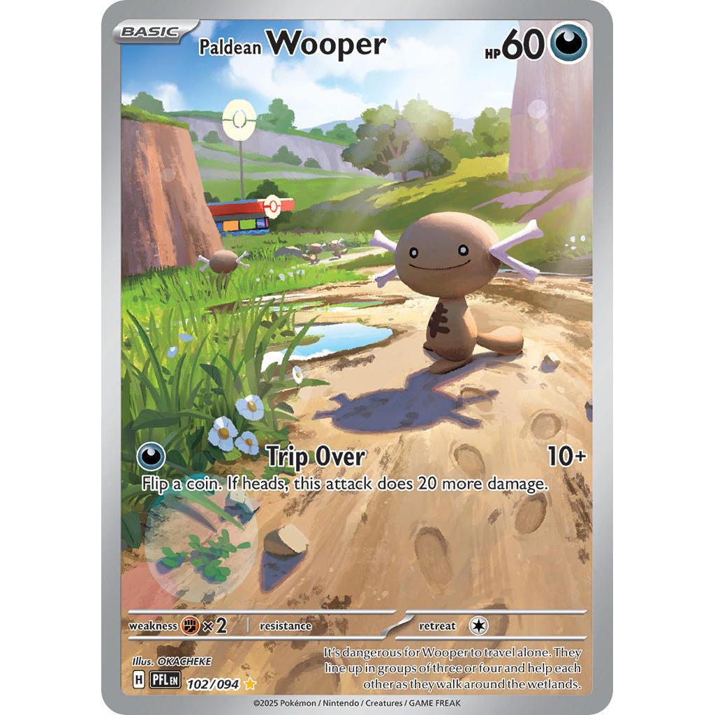 Paldean Wooper Illustration Rare 102/094 - Phantasmal Flames