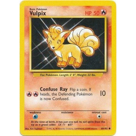 Vulpix 68/102 - Base Set