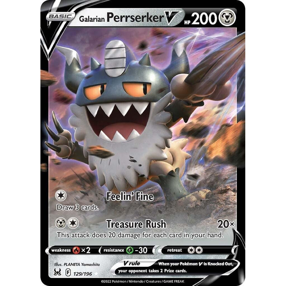 Galarian Perrserker V 129/196 - Lost Origin