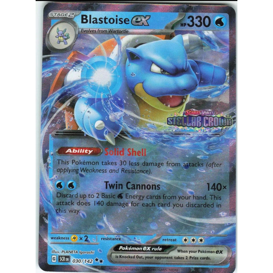 Blastoise ex 030/142 - Stellar Crown [Stamped]