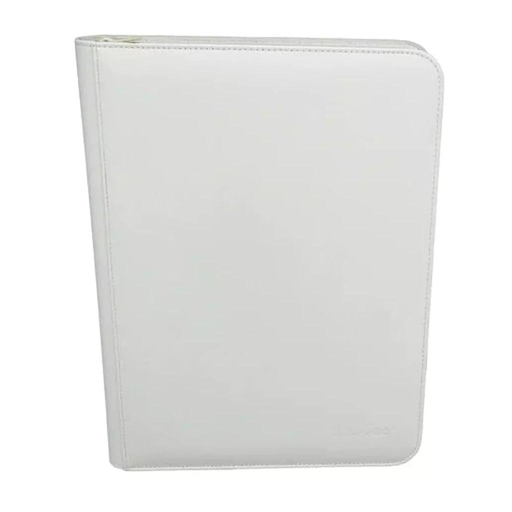 Premium 9-Pocket Zippered Vivid White Ultra PRO-Binder