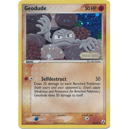 Geodude 53/92 [Reverse Holo] - Legend Maker