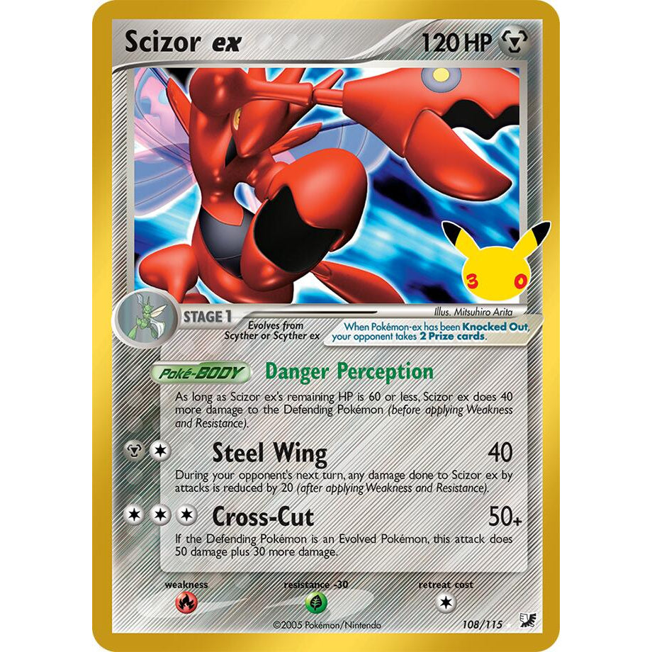 Scizor ex 108/115 - 30th Celebration (Classic Collection)