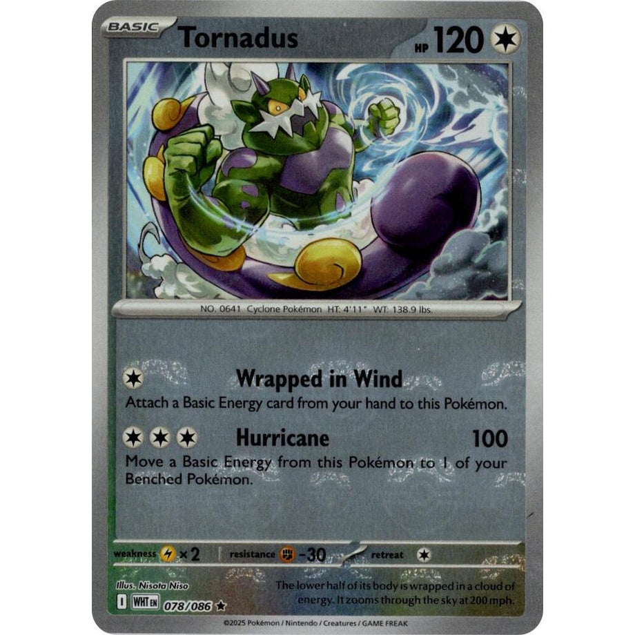 Tornadus 078/086 [Masterball Holo] - White Flare