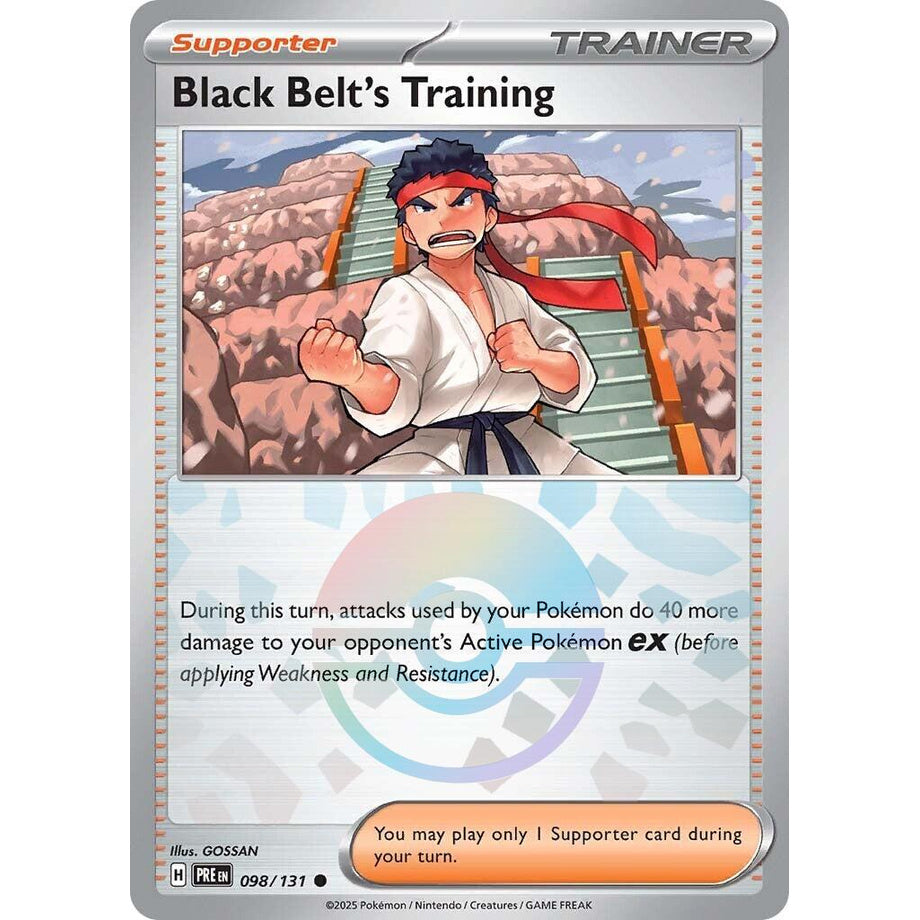 Black Belt's Training 098/131 [Pokeball Reverse Holo] - Prismatic Evolutions