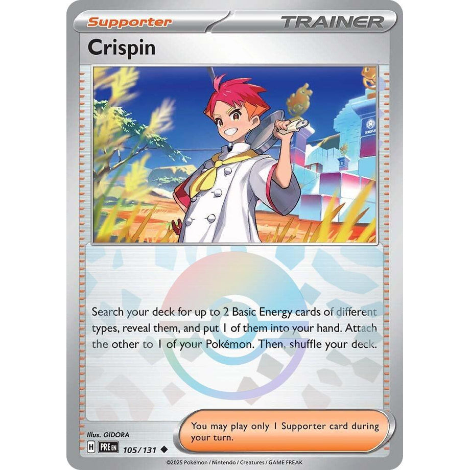 Crispin 105/131 [Pokeball Reverse Holo] - Prismatic Evolutions