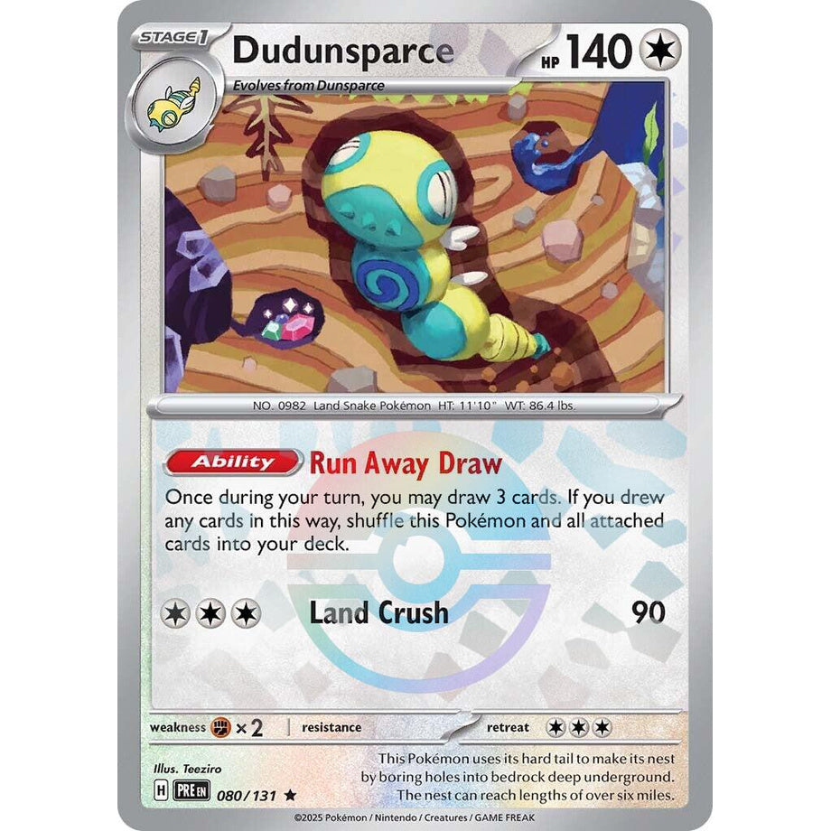 Dudunsparce 080/131 [Pokeball Reverse Holo] - Prismatic Evolutions