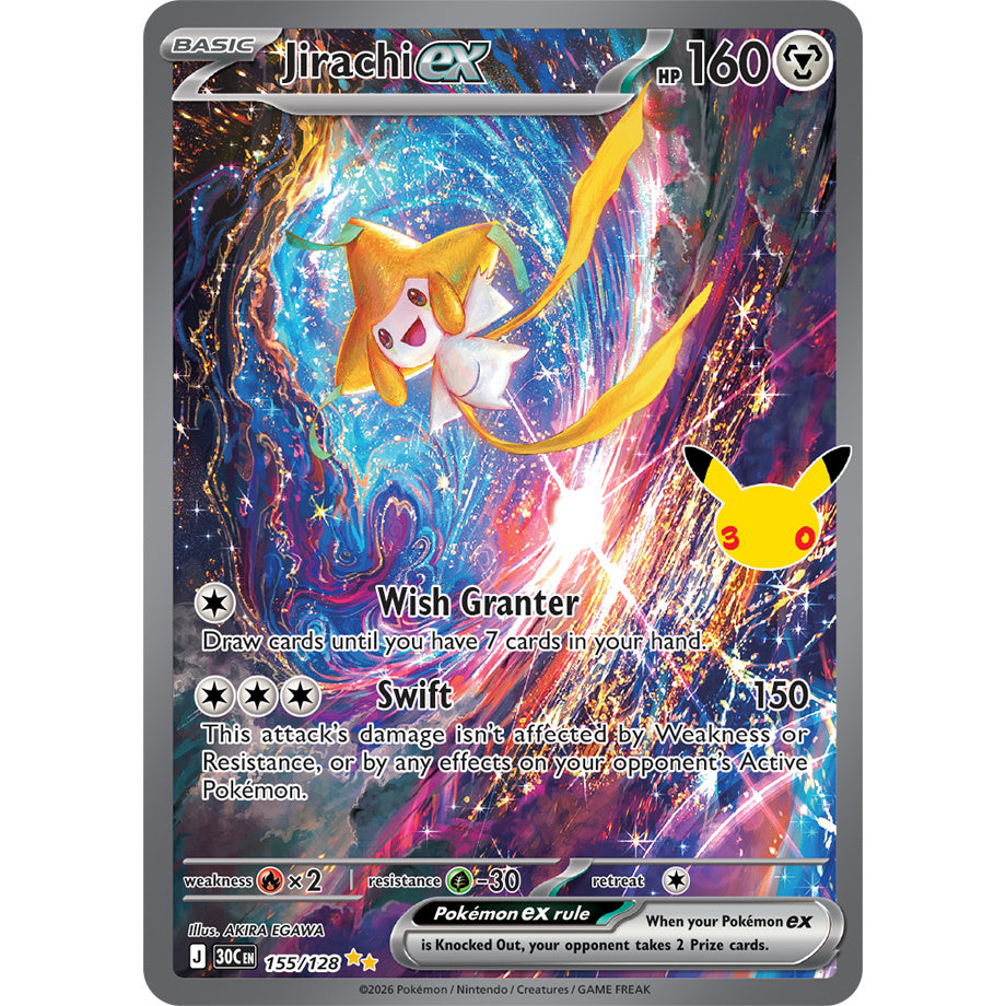 Jirachi ex 155/128 - 30th Celebration