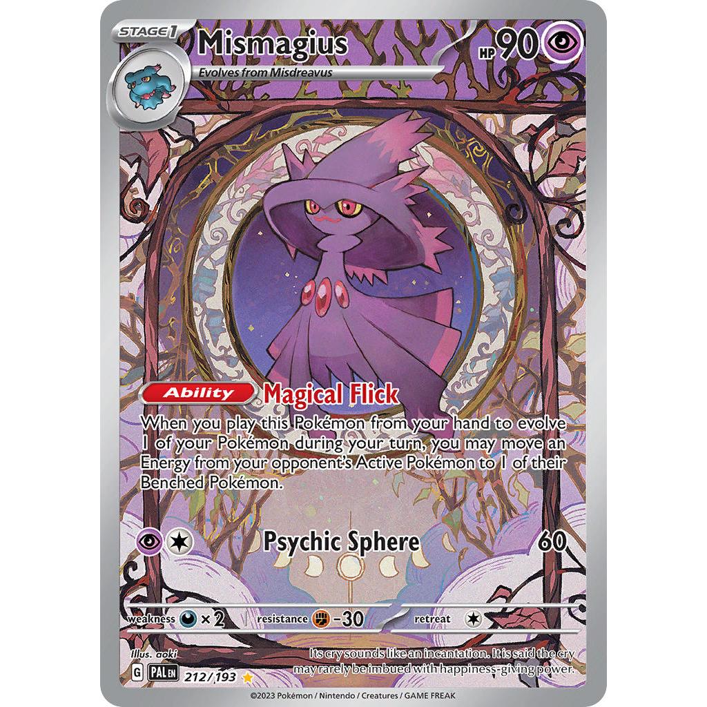 Mismagius Illustration Rare 212/193 - Paldea Evolved [PSA 10]