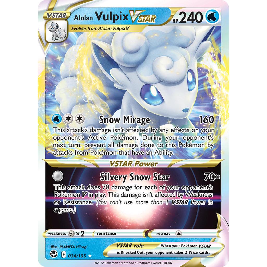 Vulpix VSTAR 34/195 - Pokemon Silver Tempest