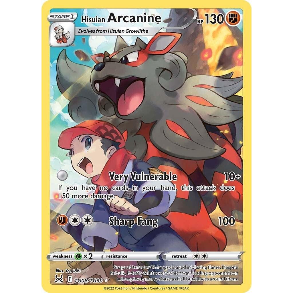 Hisuian Arcanine TG08/TG30 - Lost Origin (Trainer Gallery)