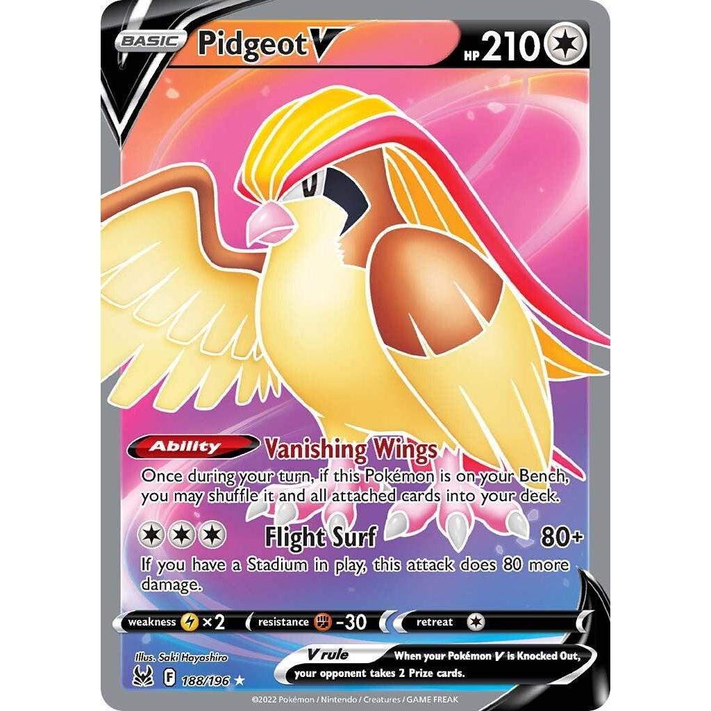Pidgeot V 188/196 - Lost Origin