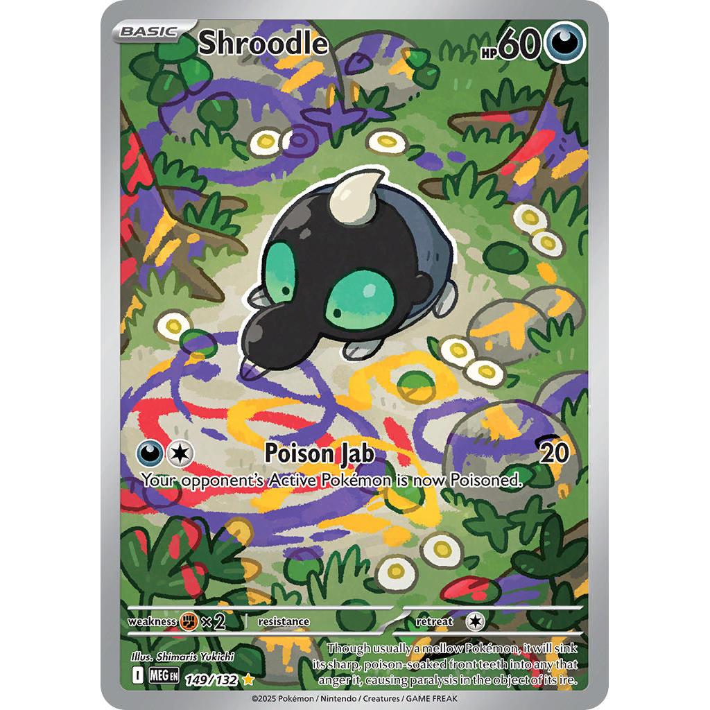 Shroodle Illustration Rare 149/132 - Pokemon Mega Evolution