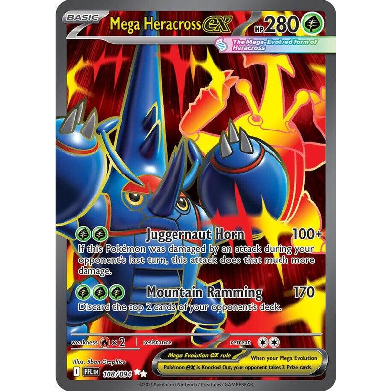 Mega Heracross ex 108/094 - Phantasmal Flames