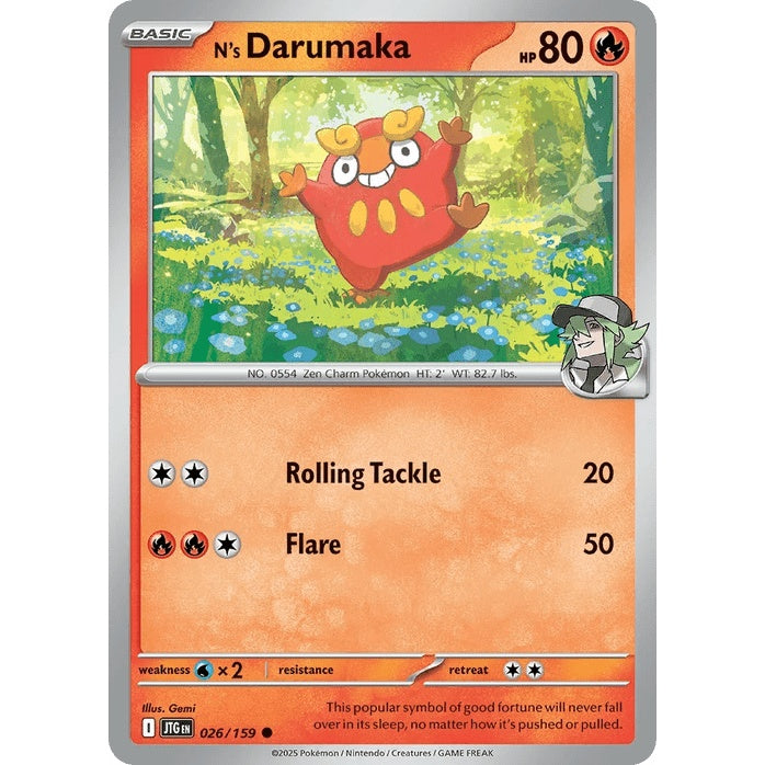 N's Darumaka - Journey Together (Common) [JTG-26] English / Near Mint / Normal
