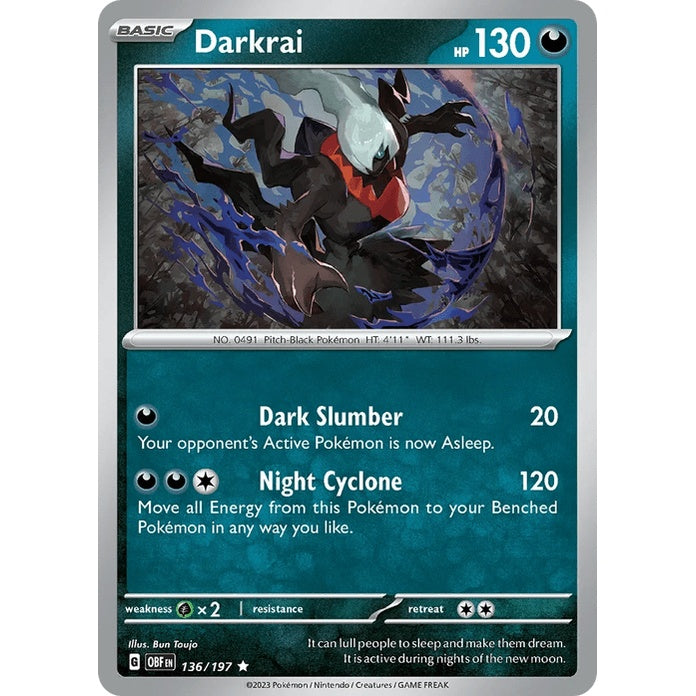 Darkrai - Obsidian Flames (Rare) [OBF-136] English / Near Mint / Normal