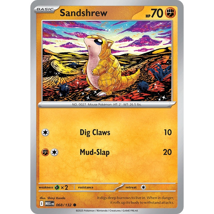 Sandshrew - Mega Evolution (Common) [MEG-68] English / Near Mint / Normal