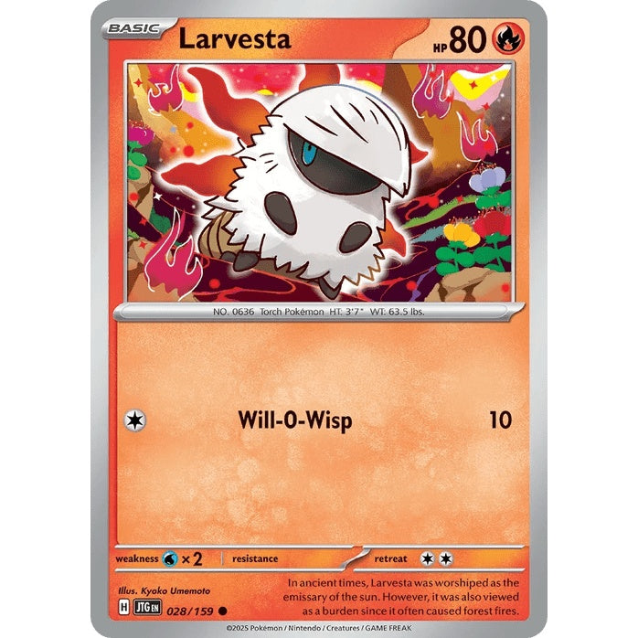 Larvesta - Journey Together (Common) [JTG-28] English / Near Mint / Normal