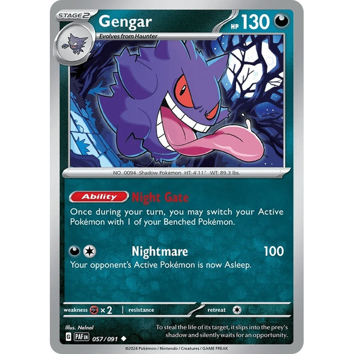 Gengar - Paldean Fates (Uncommon) [PAF-57] English / Near Mint / Normal