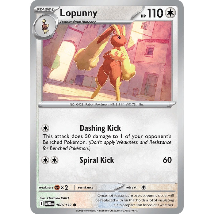 Lopunny - Mega Evolution (Common) [MEG-108] Japanese / Near Mint / Normal