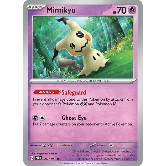 Mimikyu - Paldea Evolved (Rare) [PAL-97] English / Near Mint / Normal