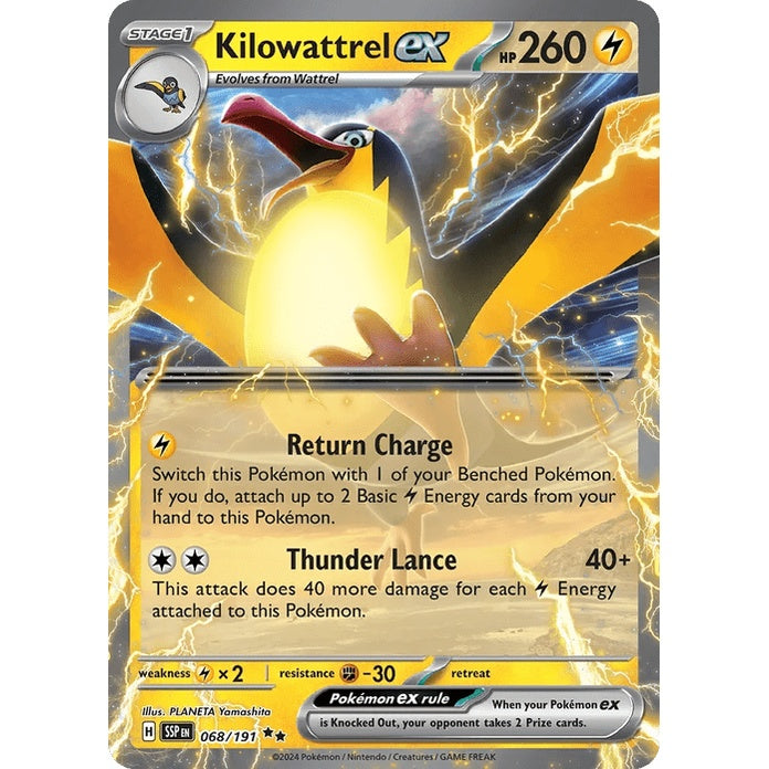 Kilowattrel ex - Surging Sparks (Double Rare) [SSP-68] English / Near Mint / Normal