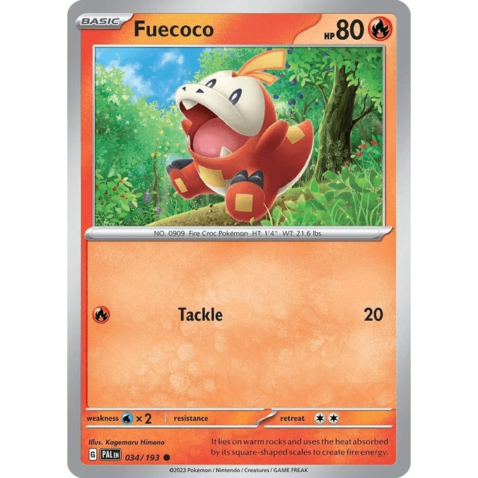 Fuecoco - Paldea Evolved (Common) [PAL-34] English / Near Mint / Normal