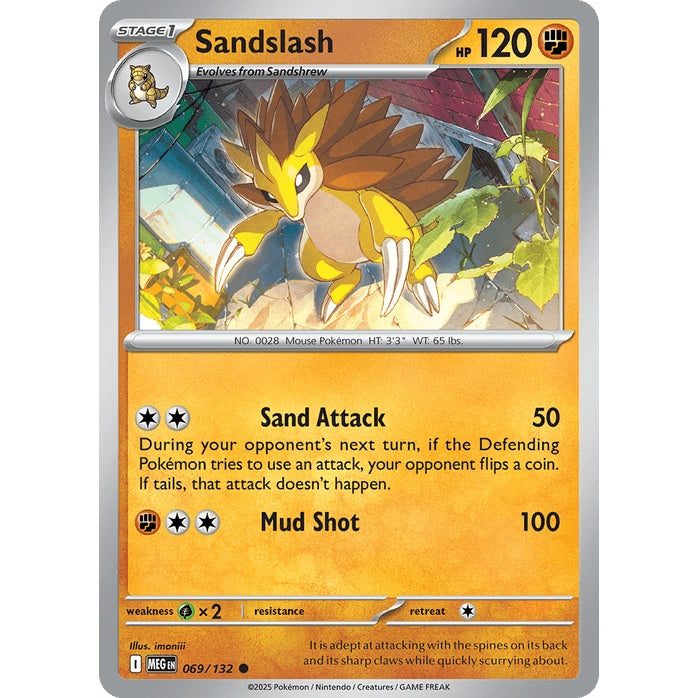 Sandslash - Mega Evolution (Common) [MEG-69] English / Near Mint / Normal