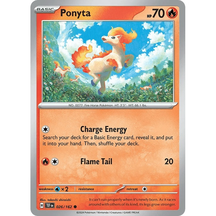 Ponyta - Temporal Forces (Common) [TEF-26] English / Near Mint / Normal