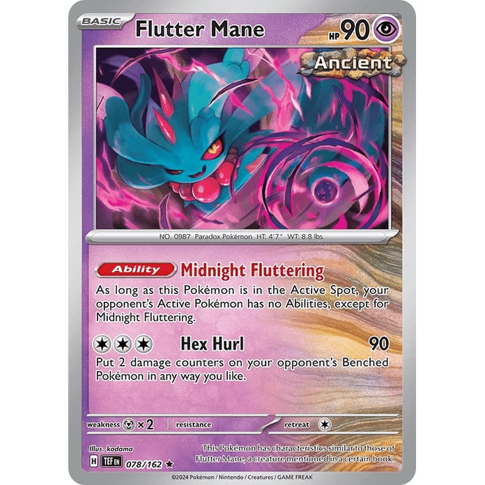 Flutter Mane - Temporal Forces (Rare) [TEF-78] English / Near Mint / Normal